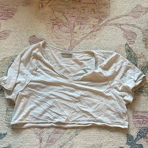 Cropped cream shirt from urban outfitters